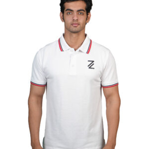 White Polo Tshirt for Men